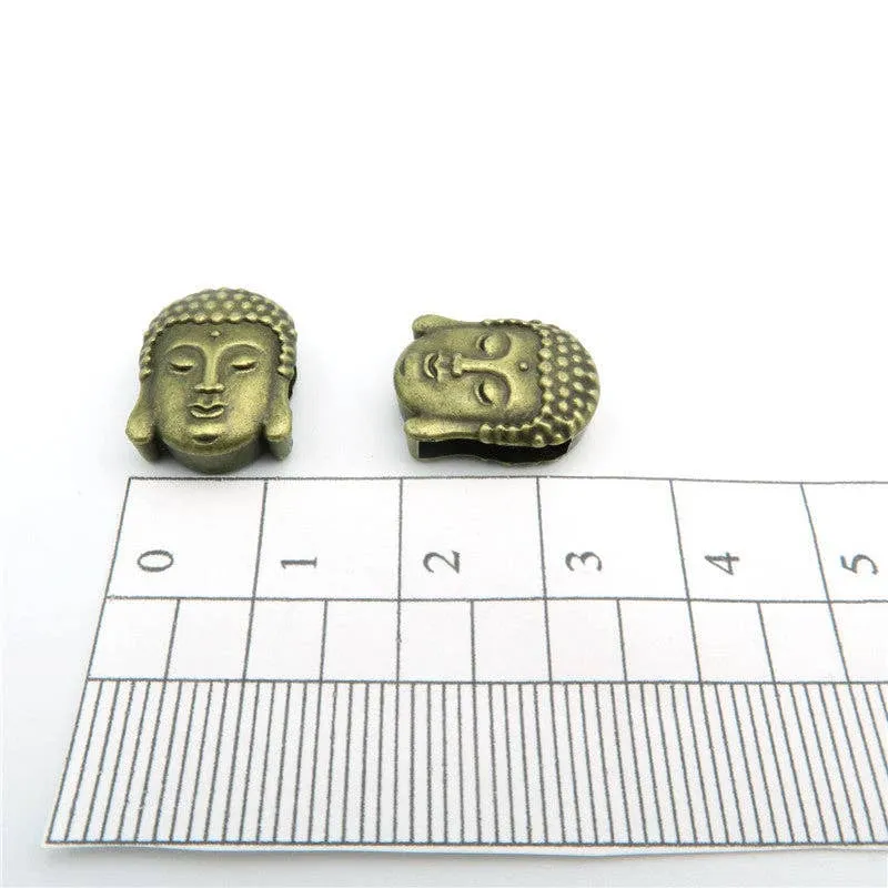 10 Pcs for 10mm flat leather,Antique Brass Buda jewelry supplies jewelry finding D-1-10-66