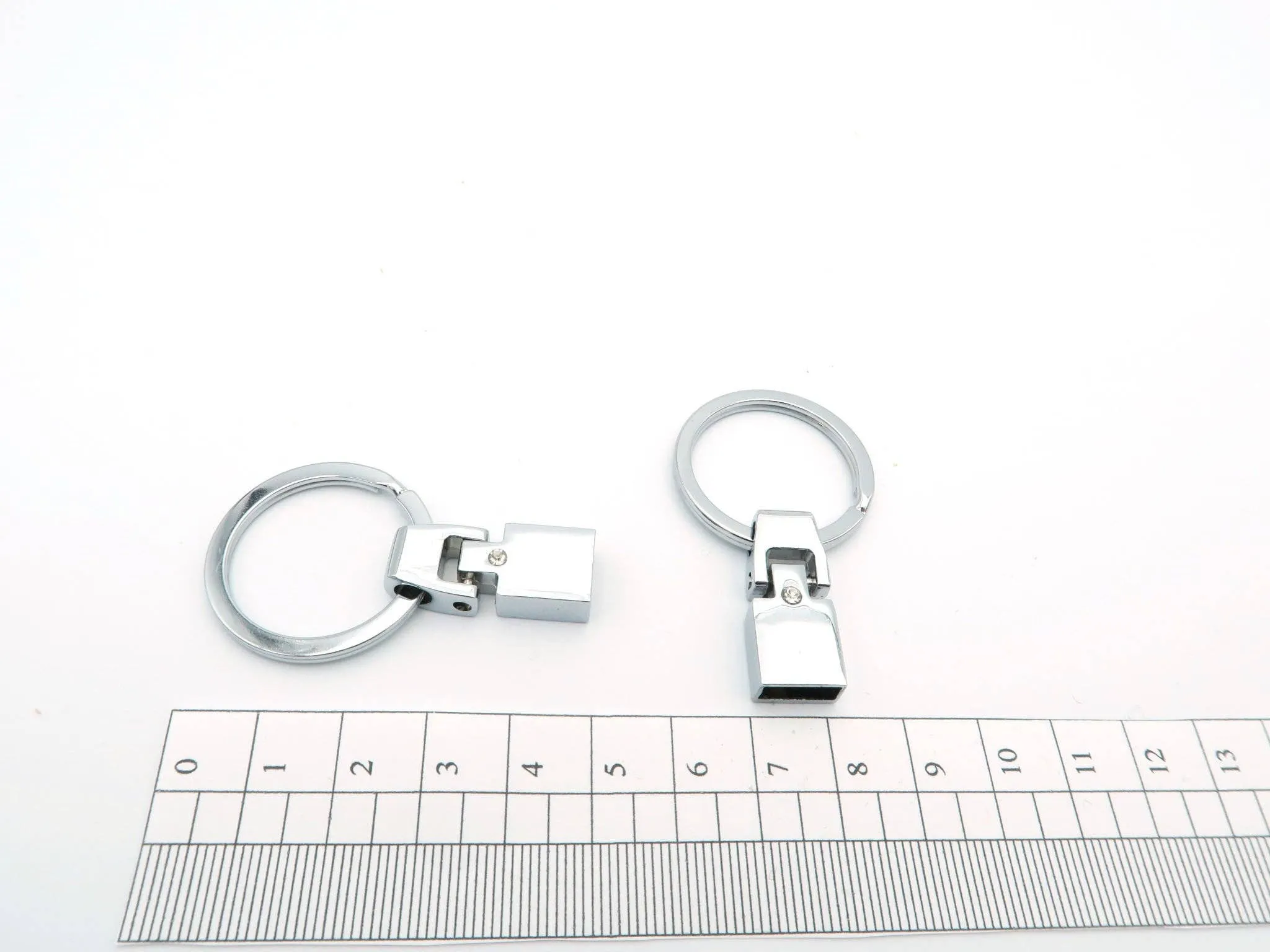 10 Pcs For 10mm flat leather,Antique Silver keychain ends  jewelry supplies jewelry finding D-1-10-1