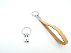 10 Pcs For 10mm flat leather,Antique Silver keychain ends  jewelry supplies jewelry finding D-1-10-1