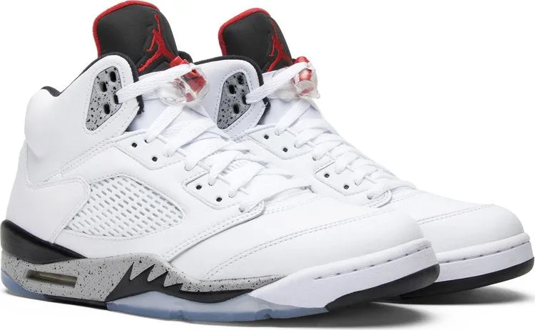 Air Jordan 5 Retro White Cement sneakers, white