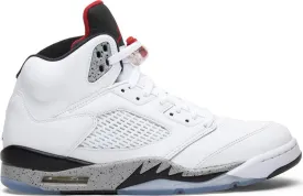 Air Jordan 5 Retro White Cement sneakers, white
