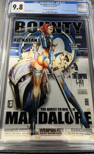CGC 9.8 Daughters of Eden #1 Mandalore Retro Metal Edition Big Time Collectibles Exclusive