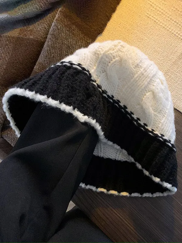Contrast Color Split-Joint Fisherman Hat