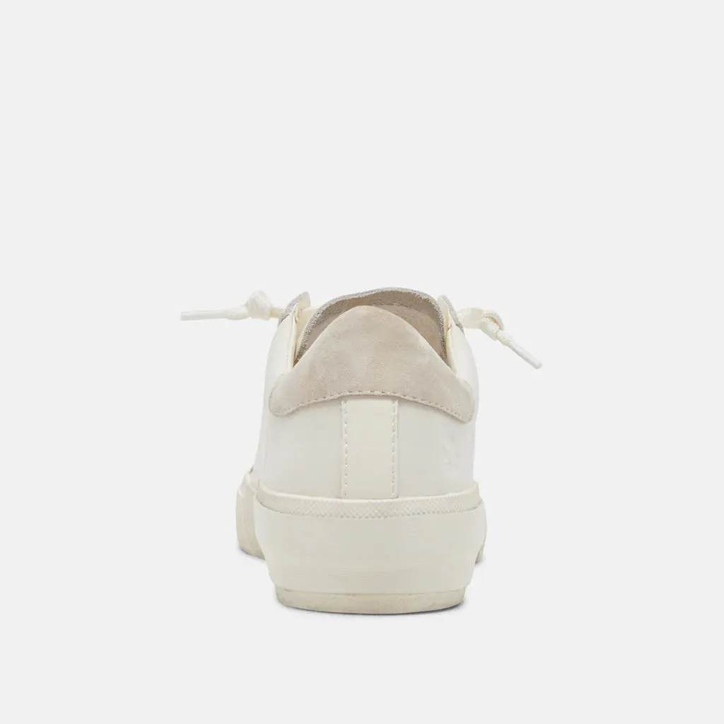 Dolce Vita Zina Natural & White Leather 360 Sneakers