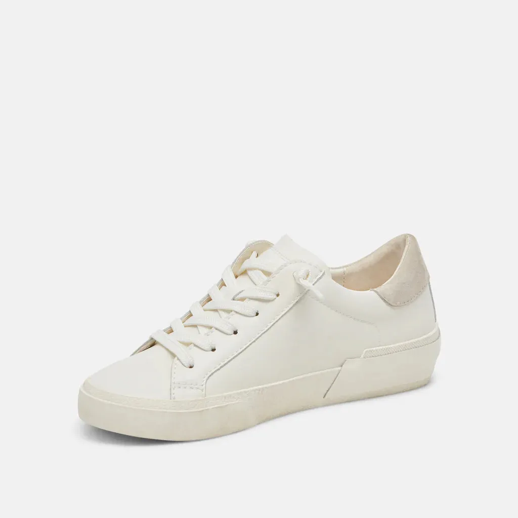 Dolce Vita Zina Natural & White Leather 360 Sneakers