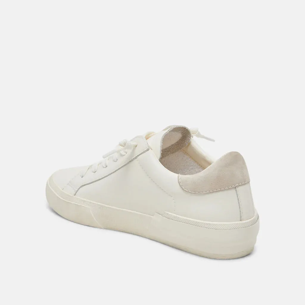 Dolce Vita Zina Natural & White Leather 360 Sneakers