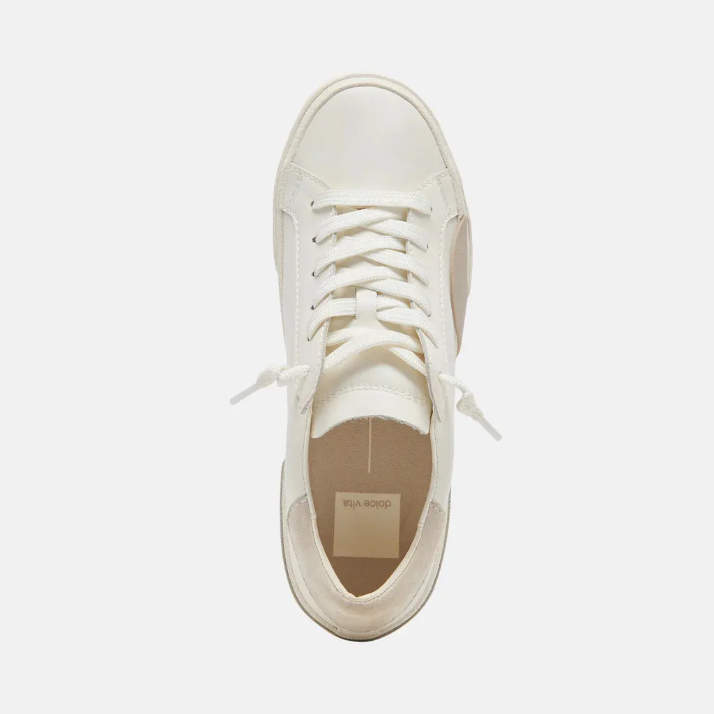Dolce Vita Zina Natural & White Leather 360 Sneakers