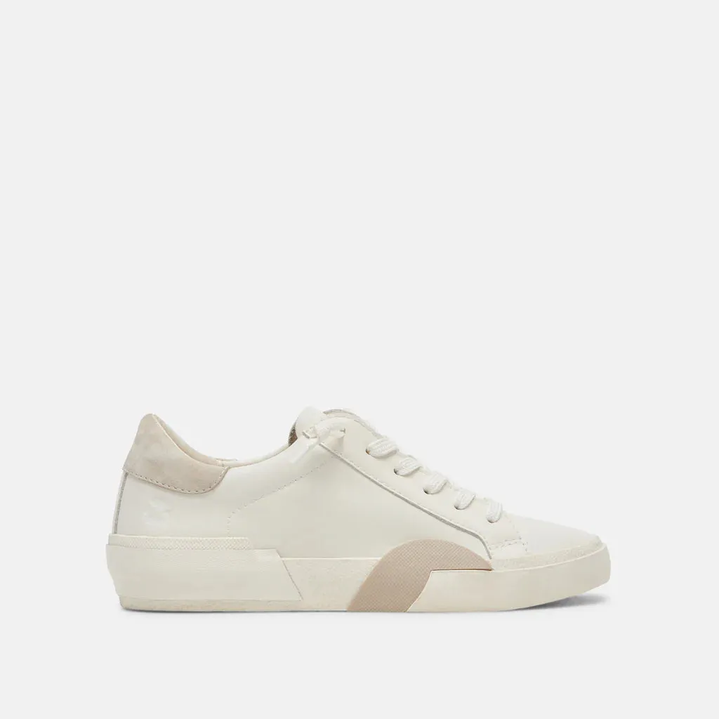 Dolce Vita Zina Natural & White Leather 360 Sneakers