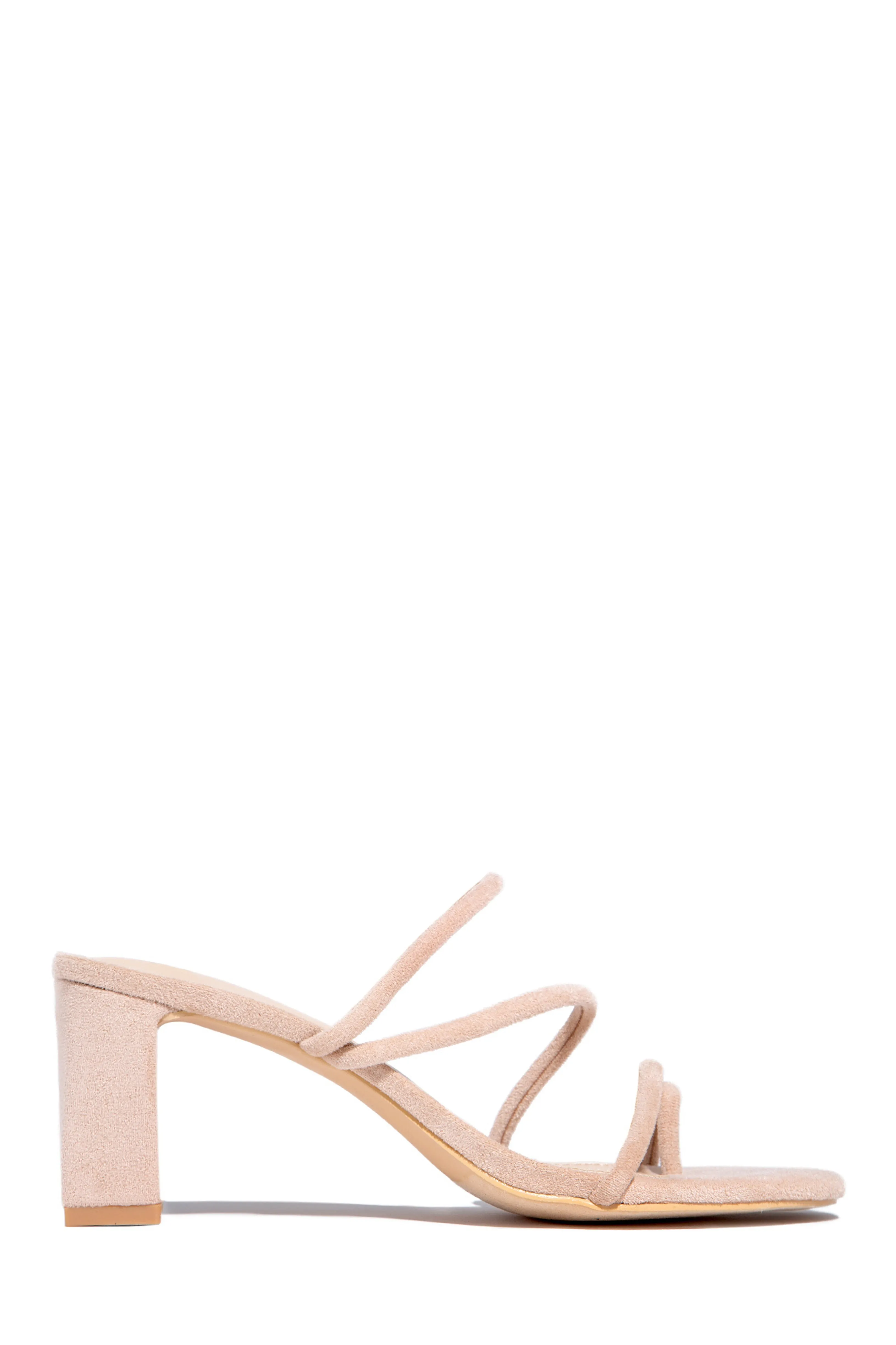Elci Block Mid Heel Mules - Red