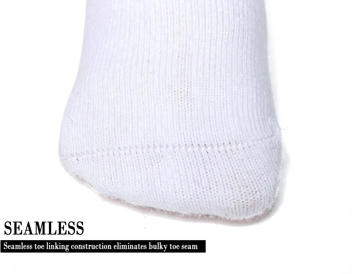 EPEIUS Baby Socks Unisex-Baby Seamless Turn Cuff Socks Cotton Rich Booties Socks 6 Pairs Pack Newborn Infant Toddlers