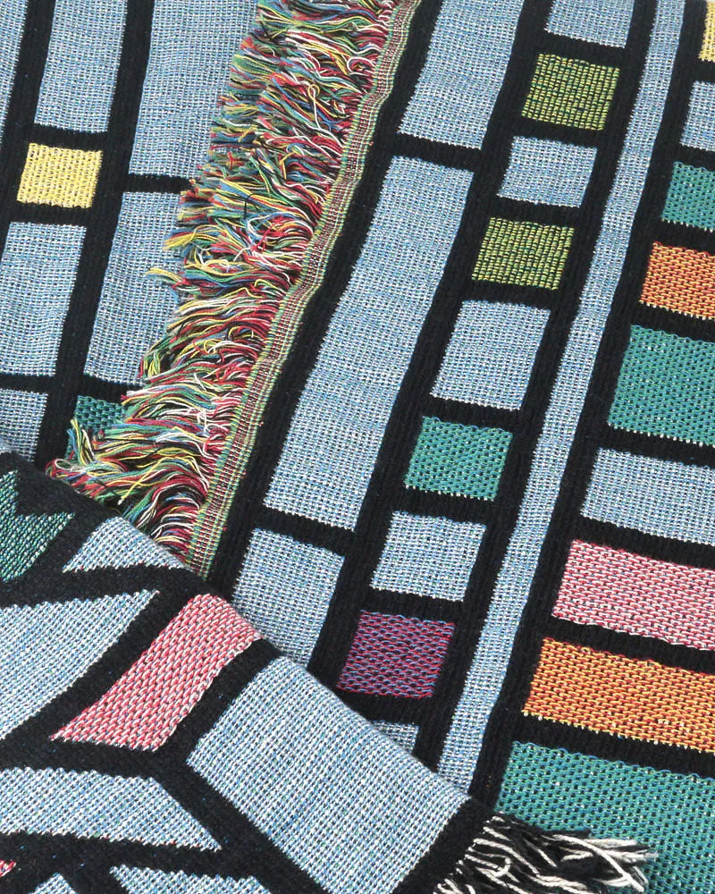 Frank Lloyd Wright Darwin Martin Pier Cluster Window Throw