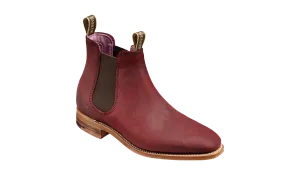 Gina - Plum Waxy Suede