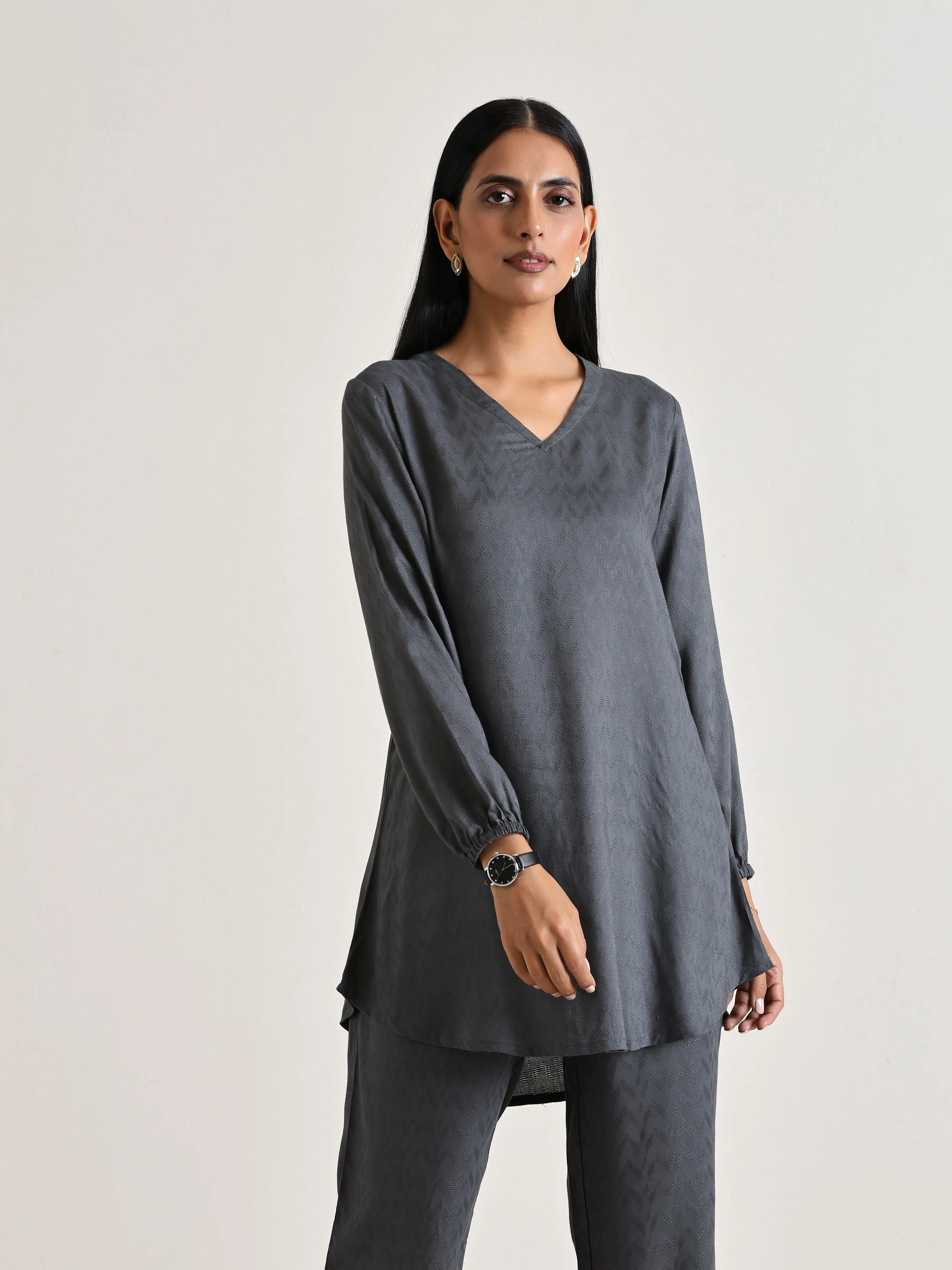 Grey Short Co-Ord Set