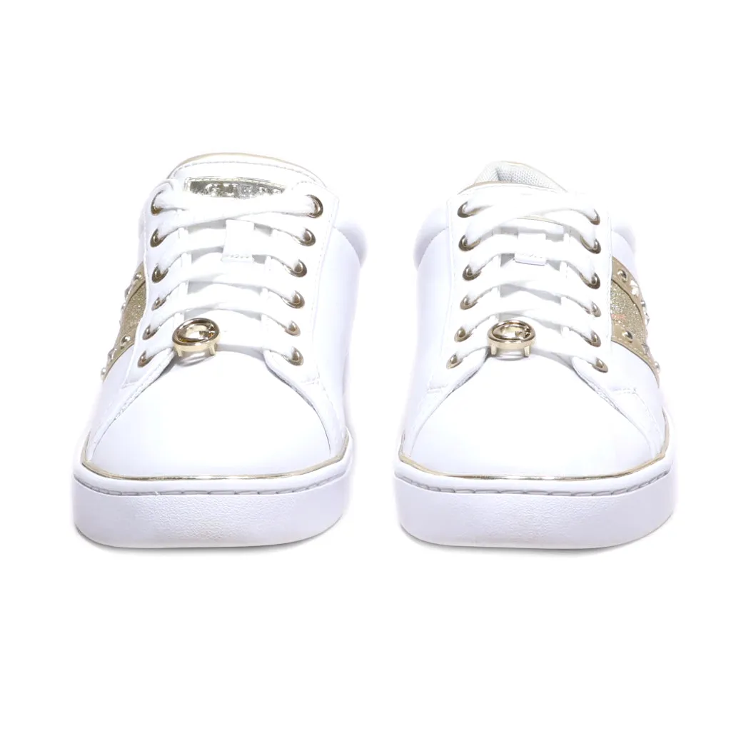 Guess Bevlee Low-Top Sneakers Leather White Colour For Women