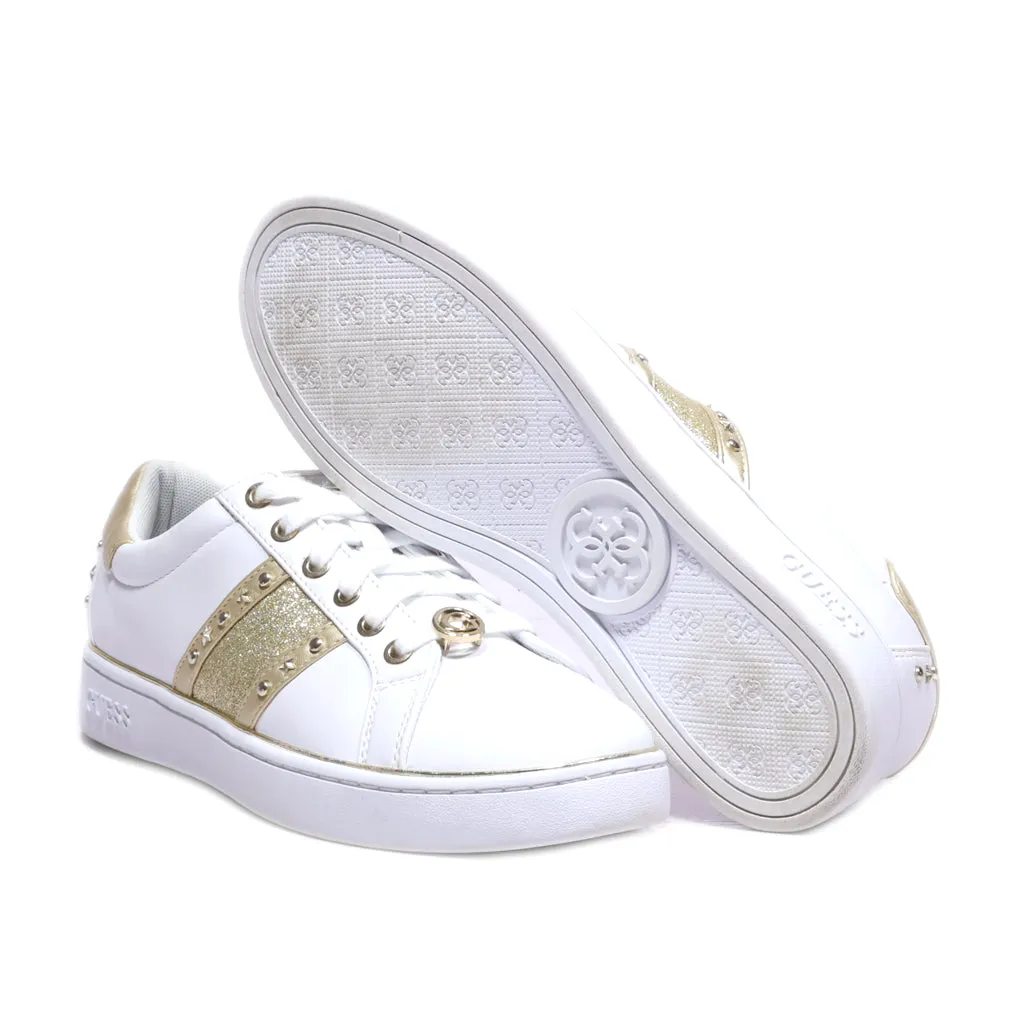 Guess Bevlee Low-Top Sneakers Leather White Colour For Women