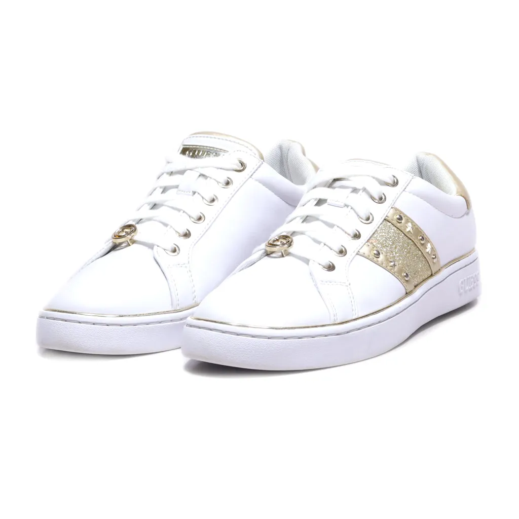 Guess Bevlee Low-Top Sneakers Leather White Colour For Women