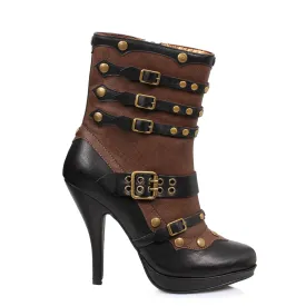 High Heel Steam Punk Bootie