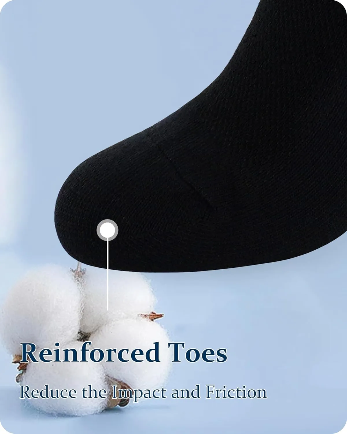Jane Stone Men's Ankle Socks - 8 Pack Cotton Low Cut Non Slip No Show Socks Size 9-12/13-15