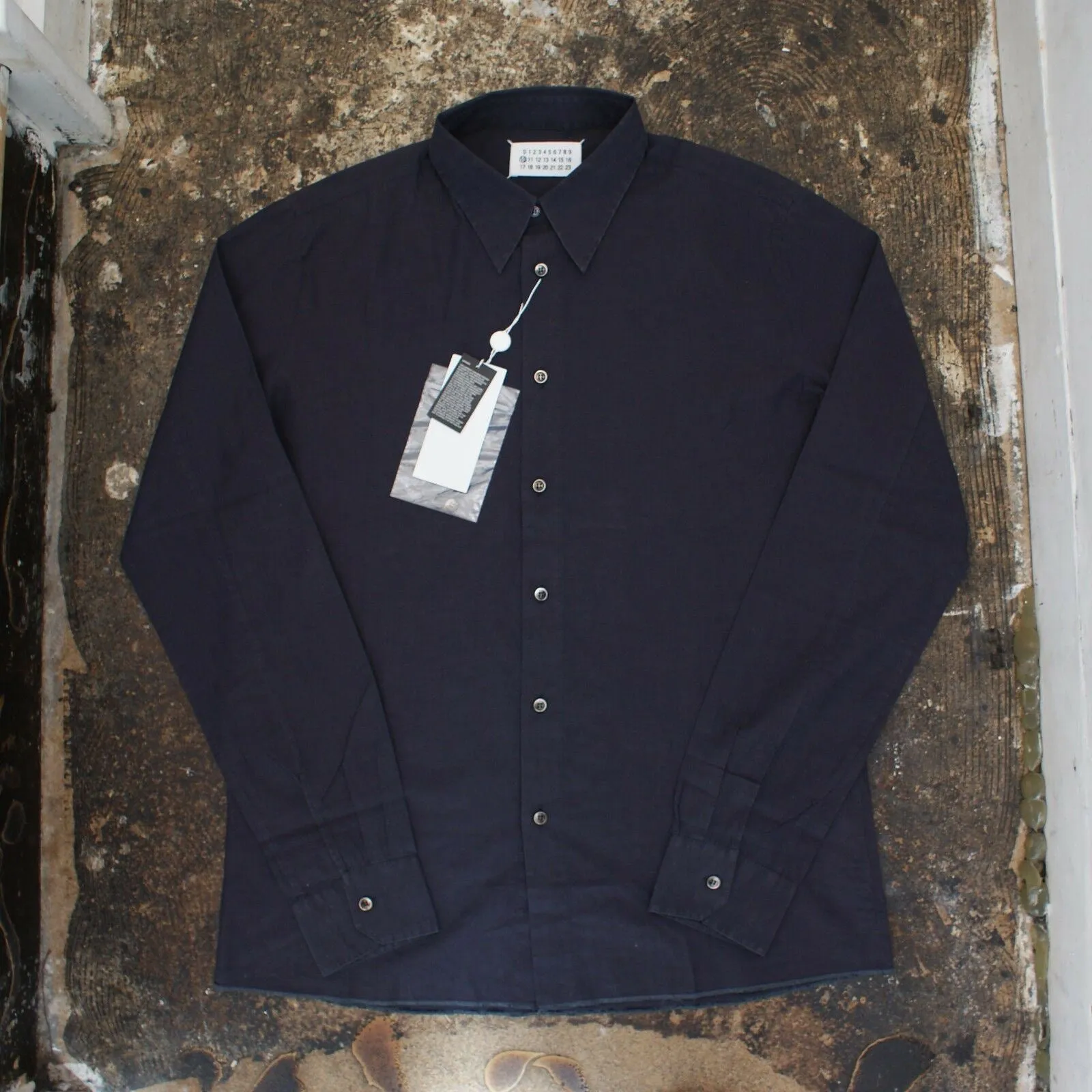 Leopard Print Navy Blue Shirt