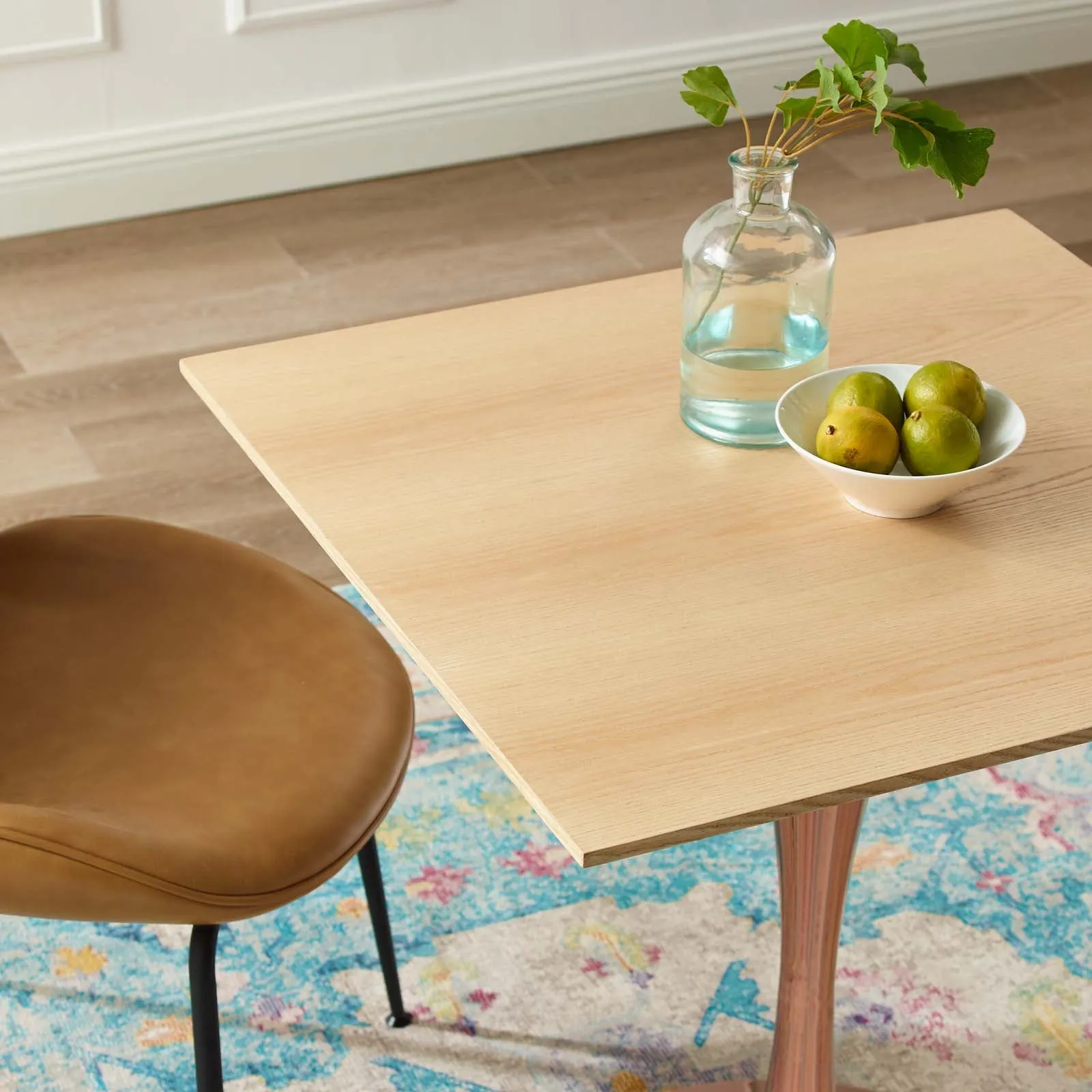 Lippa 28" Square Wood Dining Table