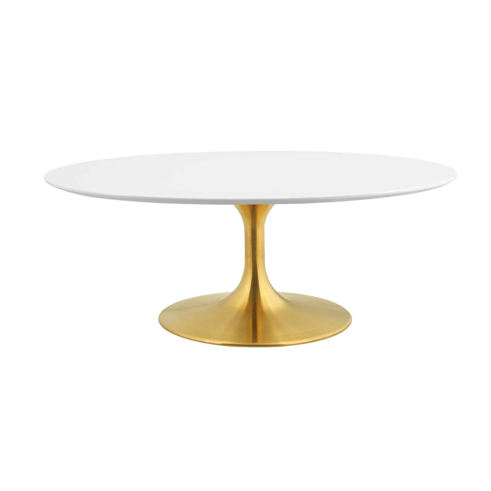 Lippa 42" Oval-Shaped Wood Top Coffee Table