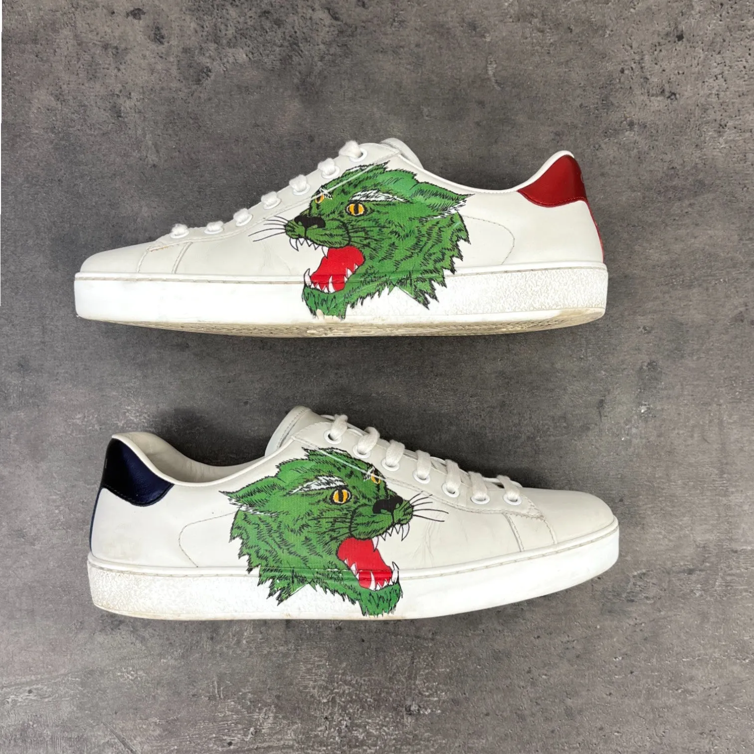 Men's Ace Panther Low Trainers White Size EU 40.5 / UK 6.5