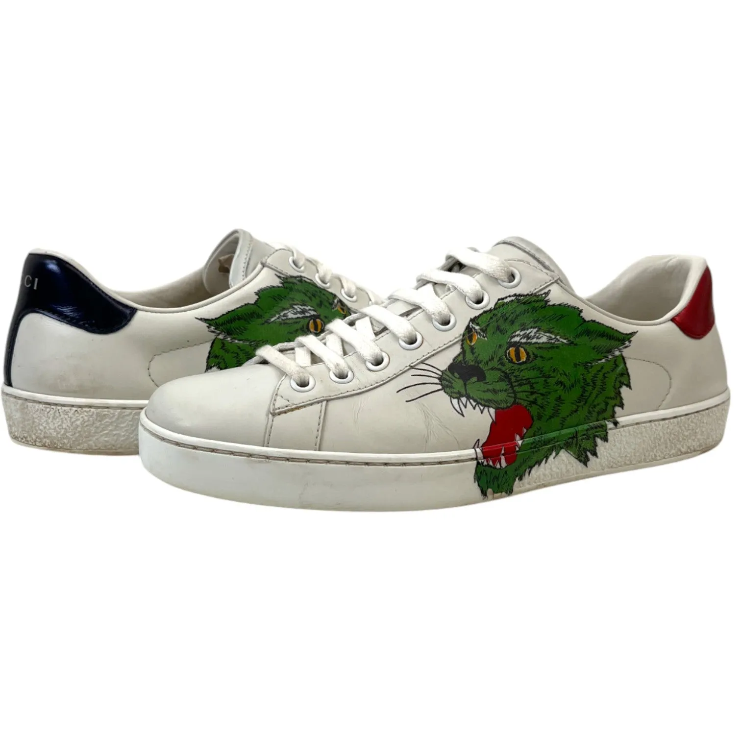 Men's Ace Panther Low Trainers White Size EU 40.5 / UK 6.5