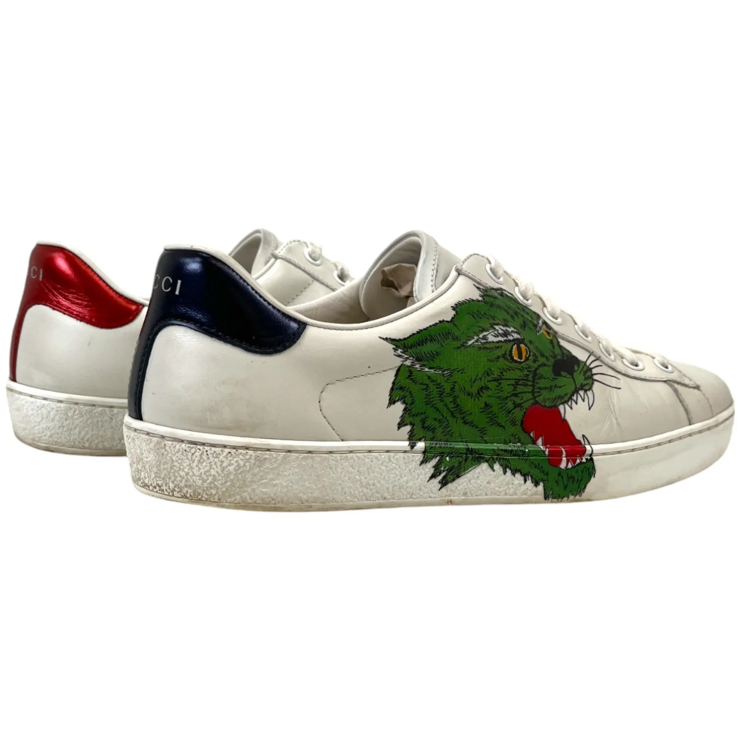 Men's Ace Panther Low Trainers White Size EU 40.5 / UK 6.5