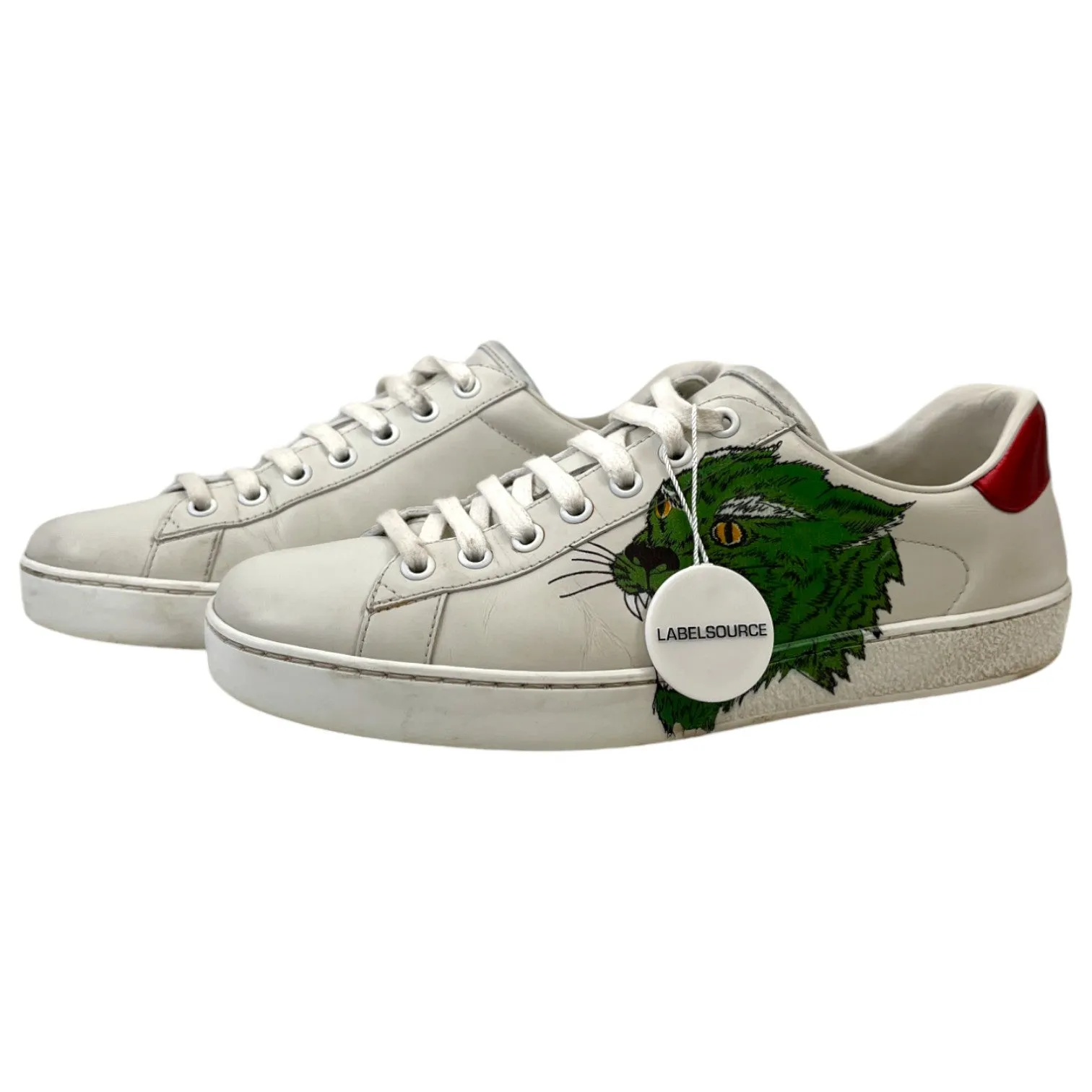 Men's Ace Panther Low Trainers White Size EU 40.5 / UK 6.5