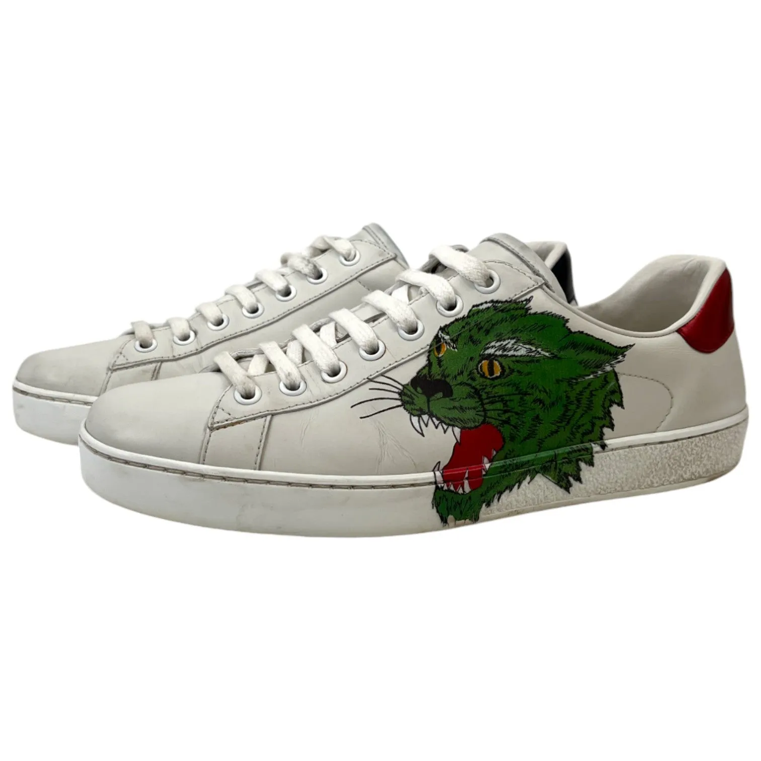 Men's Ace Panther Low Trainers White Size EU 40.5 / UK 6.5