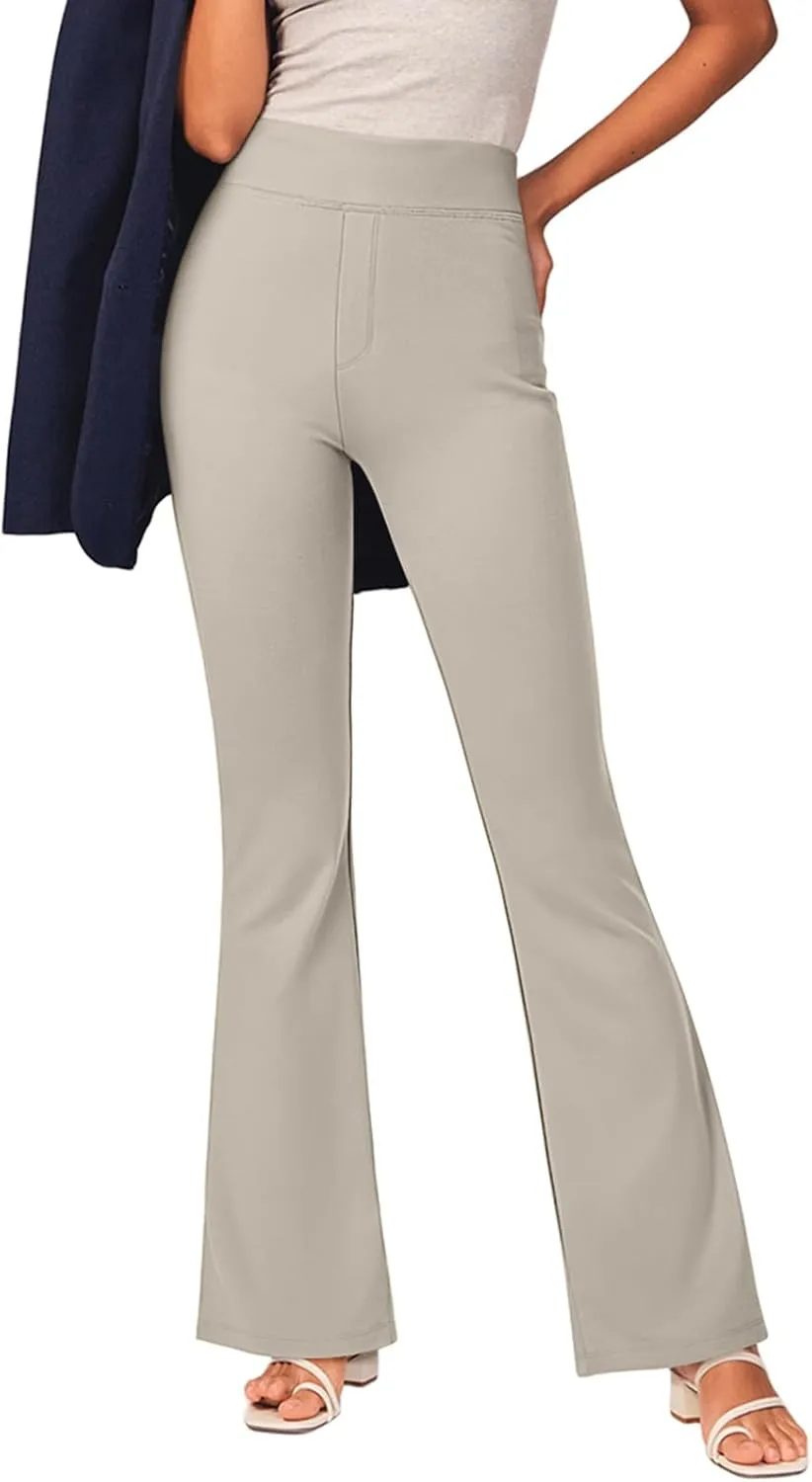 NIMIN Womens Dress Work Pants High Waisted Flare Casual Slacks Stretchy Boot Cut Yoga Trousers with Pockets 2025