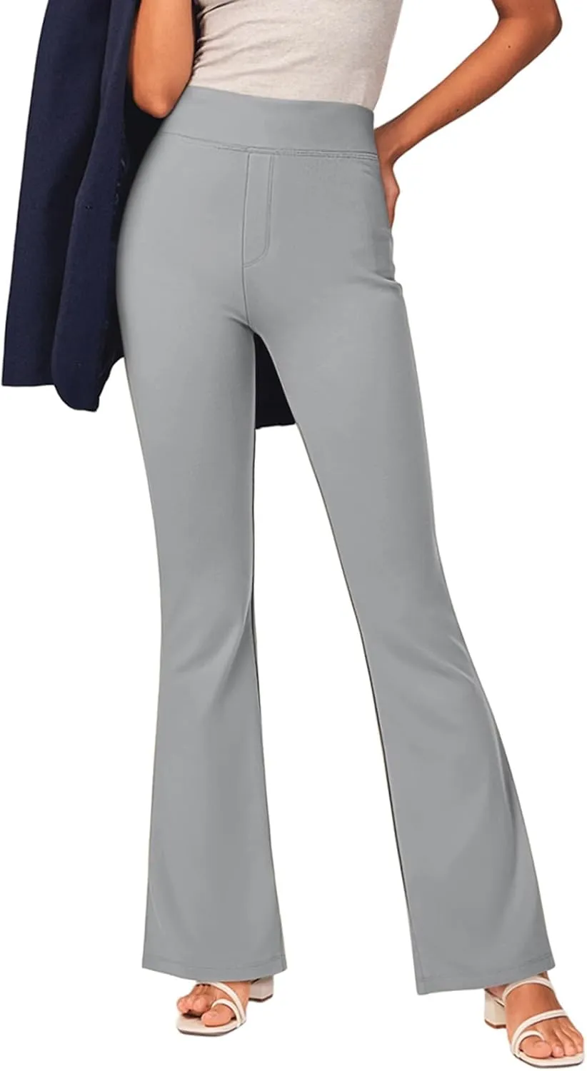 NIMIN Womens Dress Work Pants High Waisted Flare Casual Slacks Stretchy Boot Cut Yoga Trousers with Pockets 2025