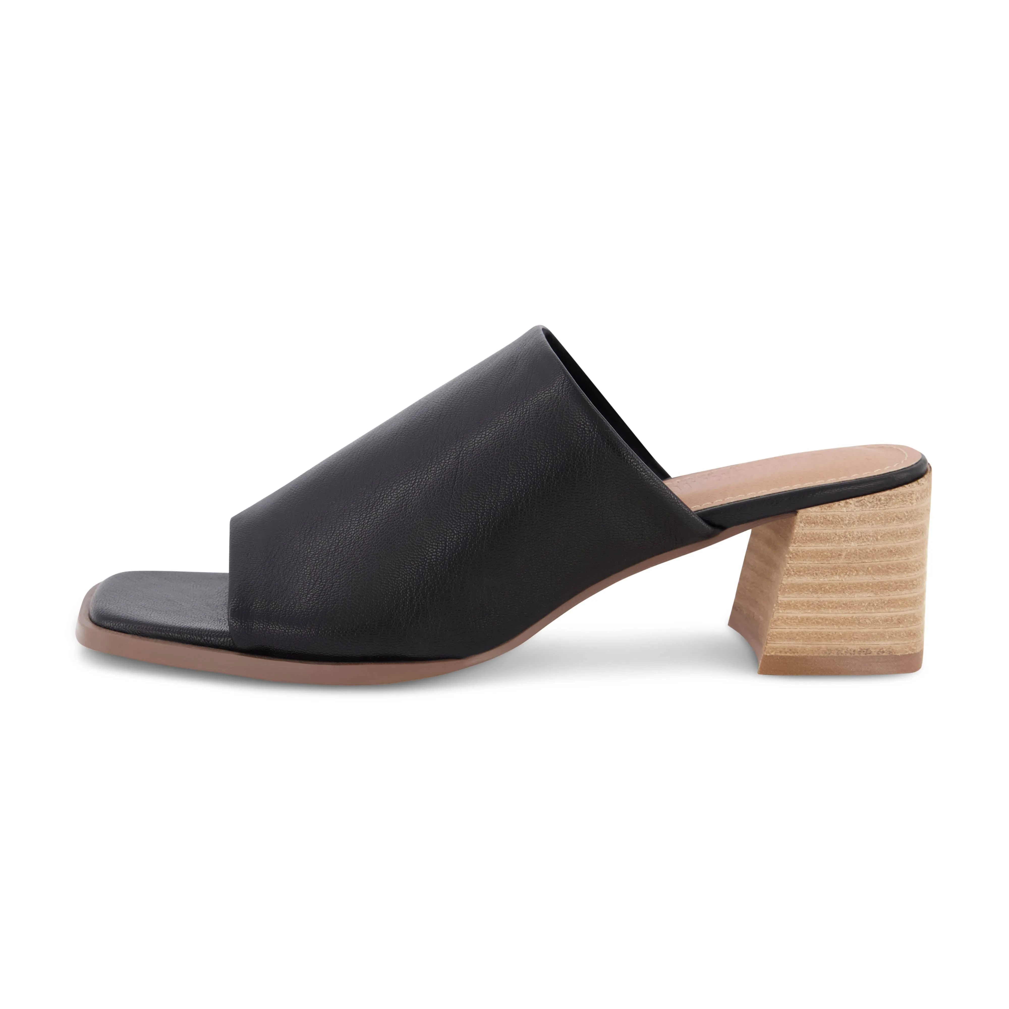 Olympia Stacked Heel Mule