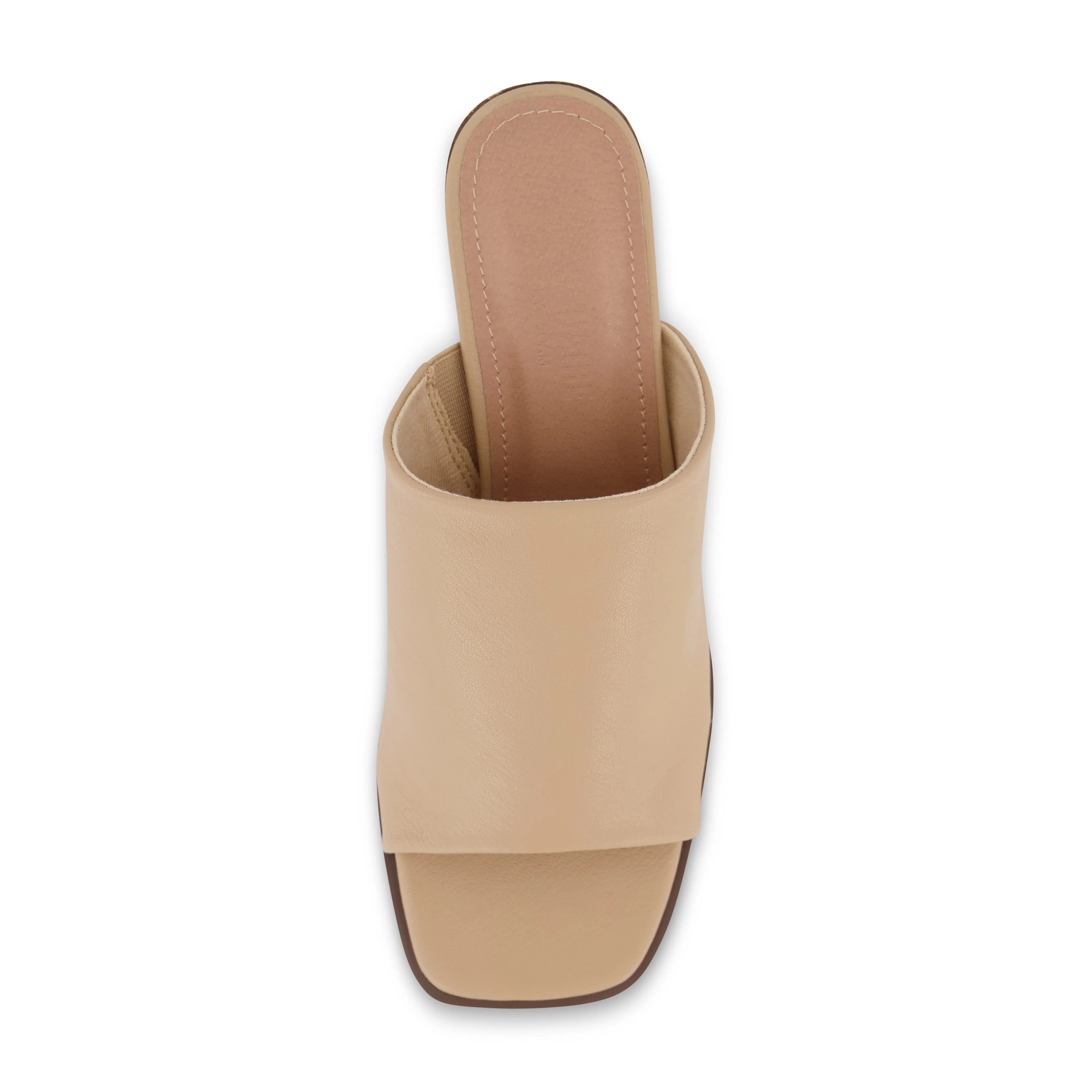 Olympia Stacked Heel Mule