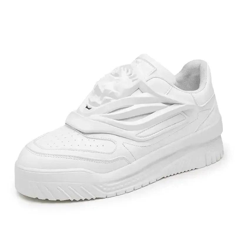 Patent Charol Lion Face Lace Up Sneakers