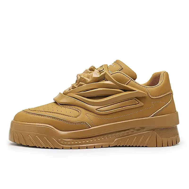 Patent Charol Lion Face Lace Up Sneakers