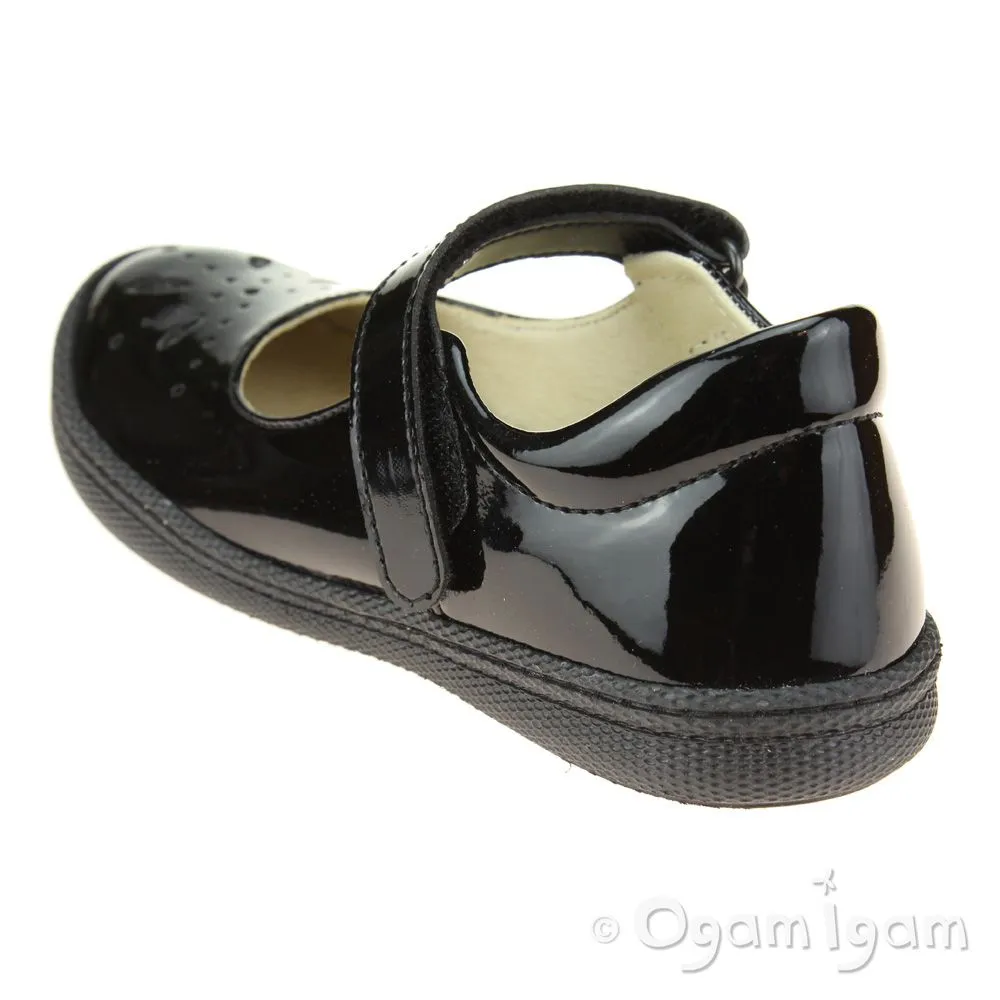 Primigi 8432100 Girls Black Patent School Shoe
