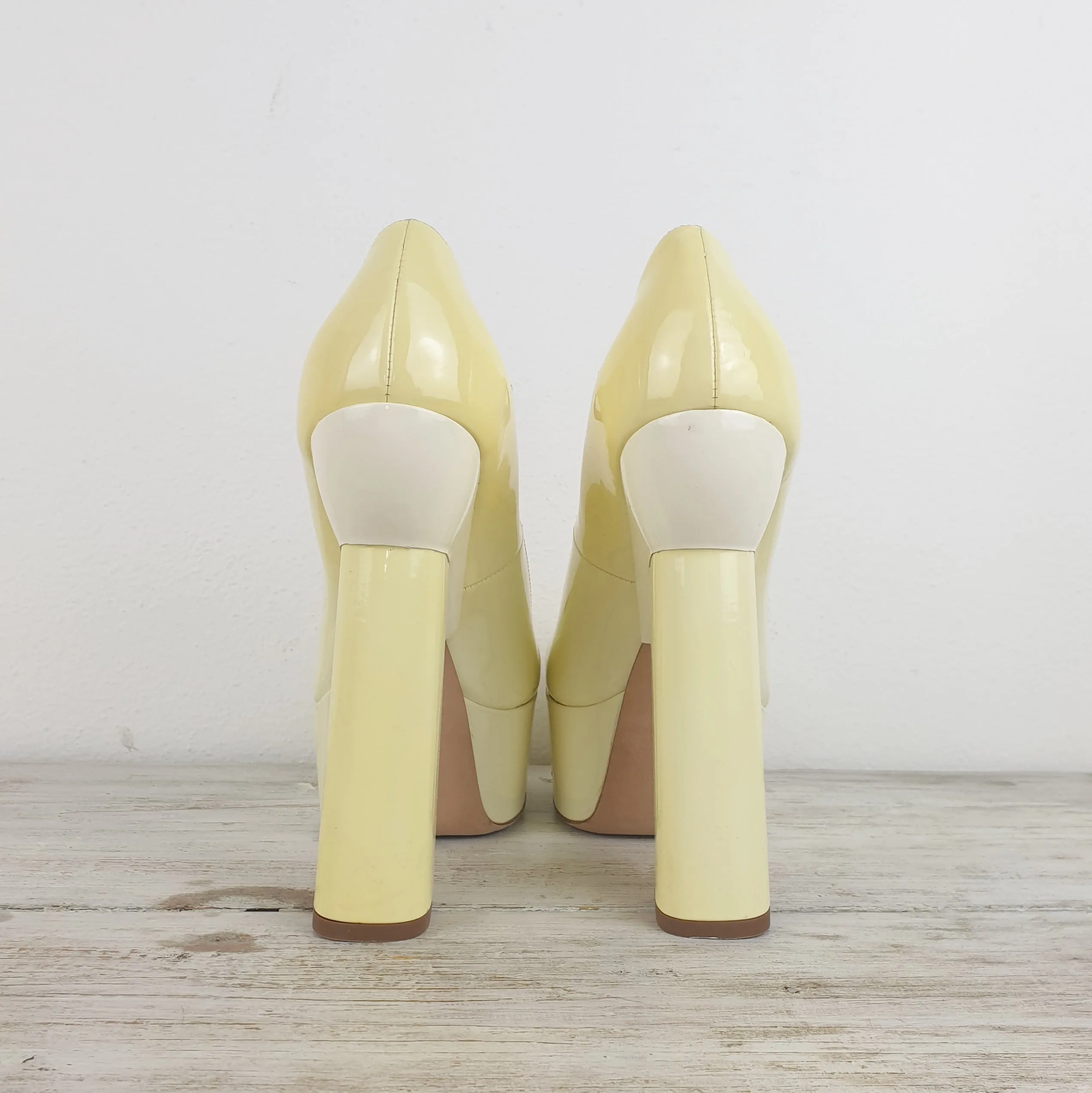 Scarpe miu miu mary jane platform bianche