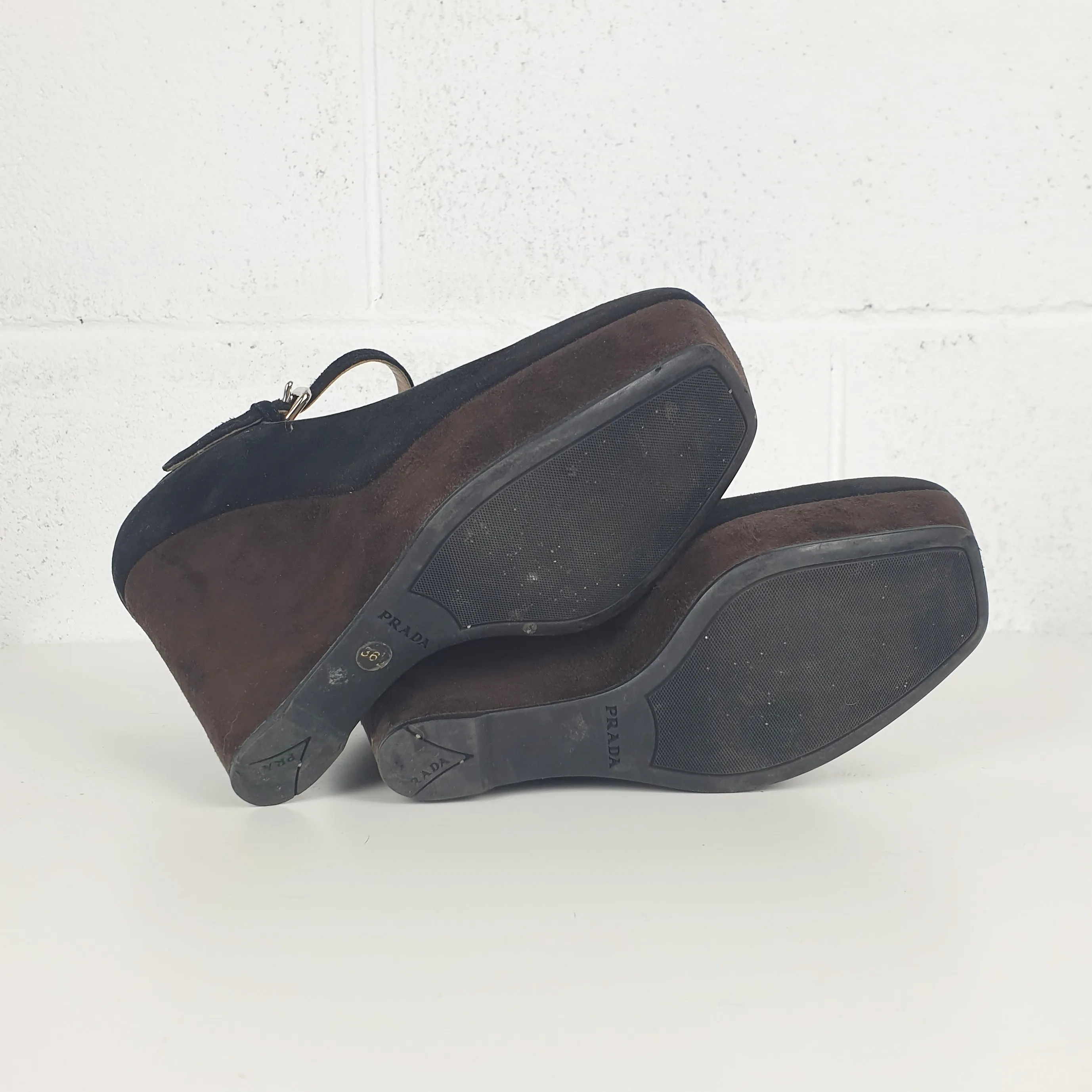 Scarpe Prada con zeppa