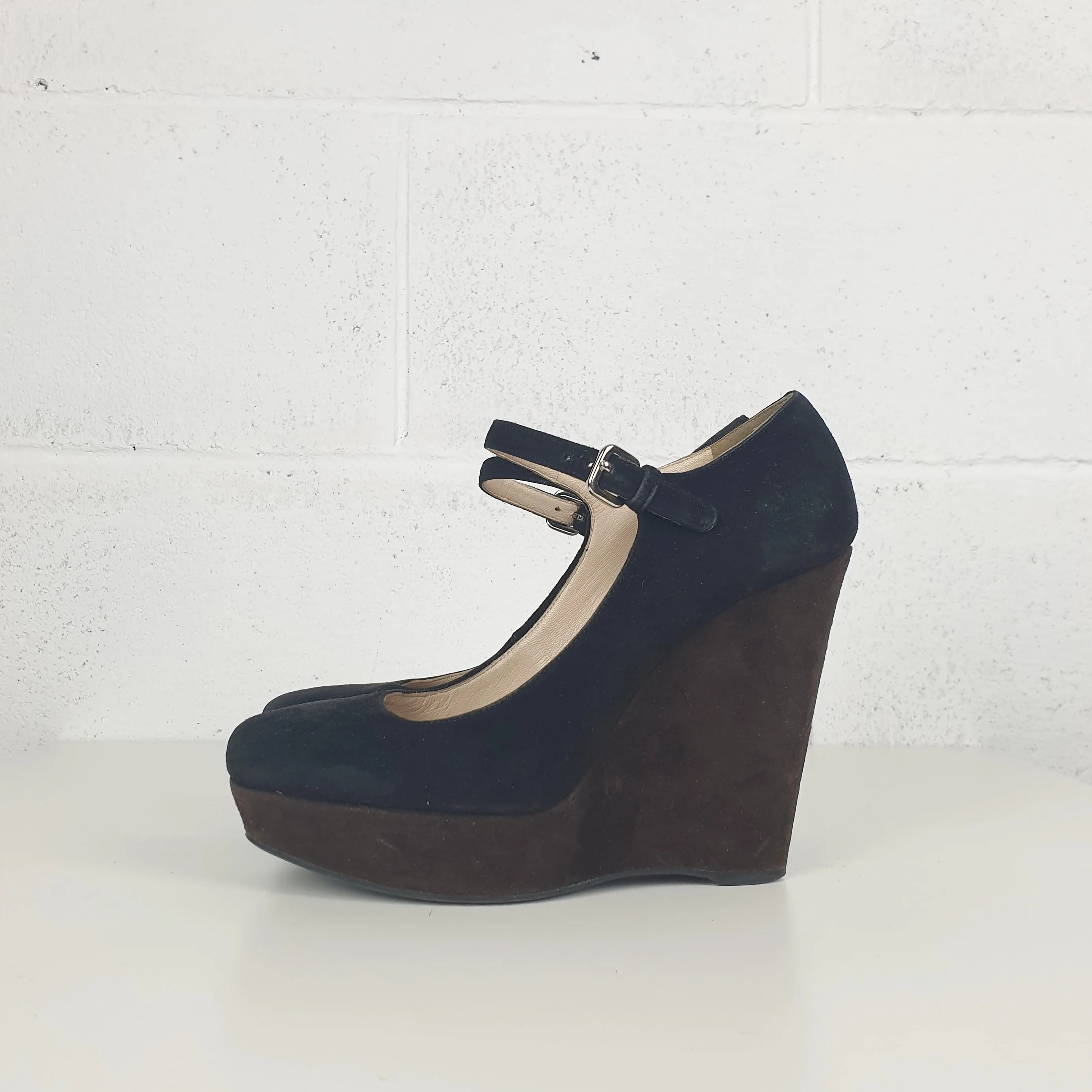 Scarpe Prada con zeppa
