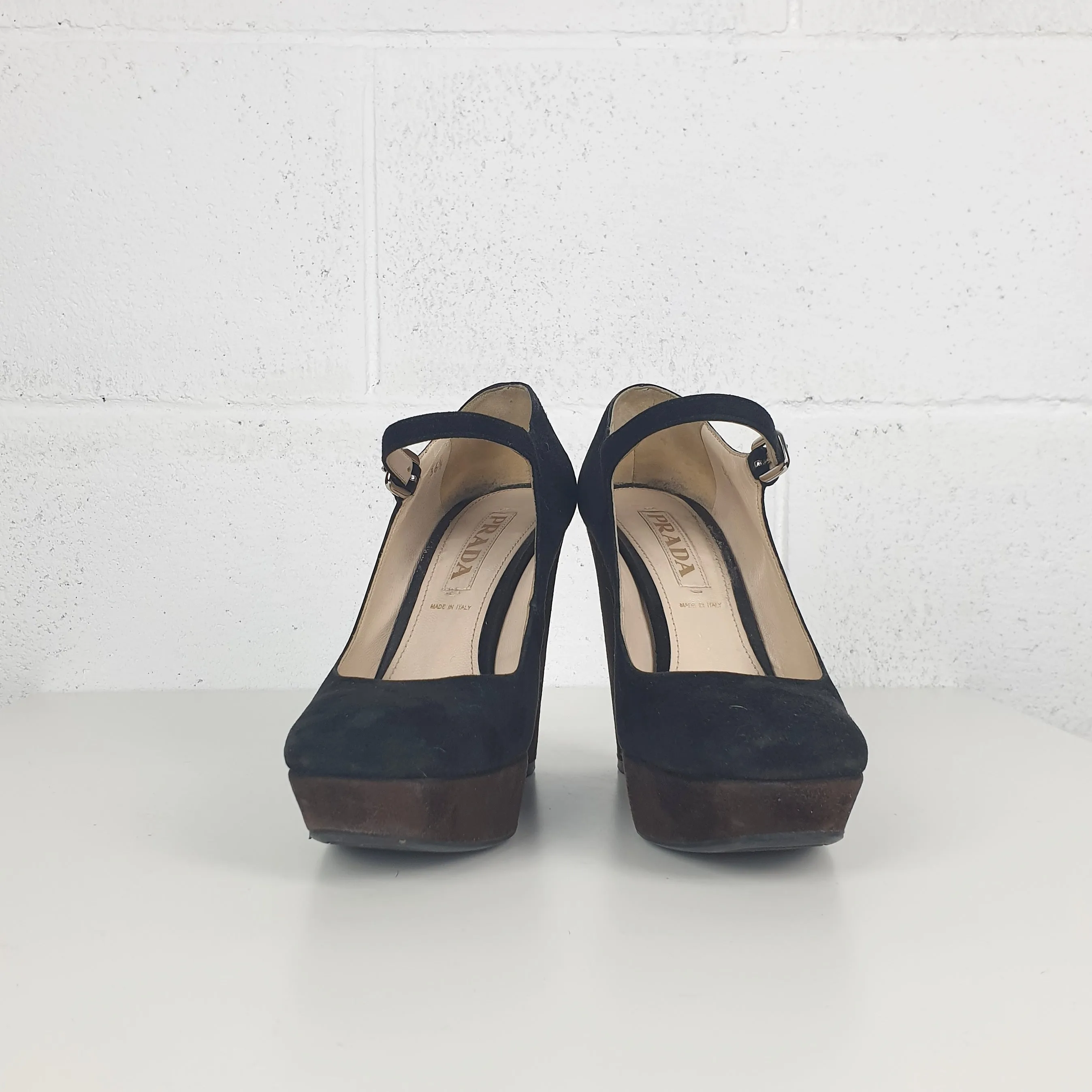 Scarpe Prada con zeppa