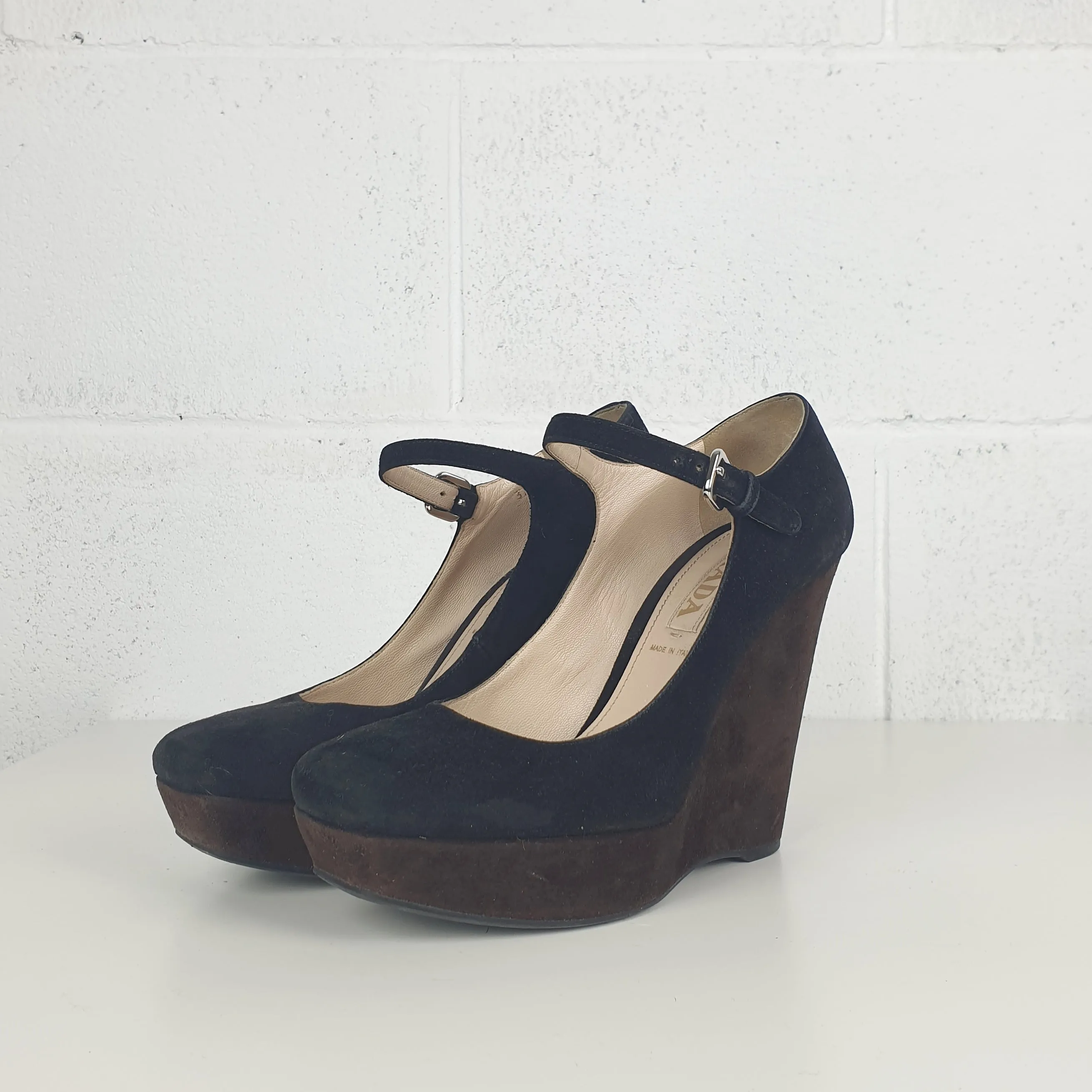 Scarpe Prada con zeppa