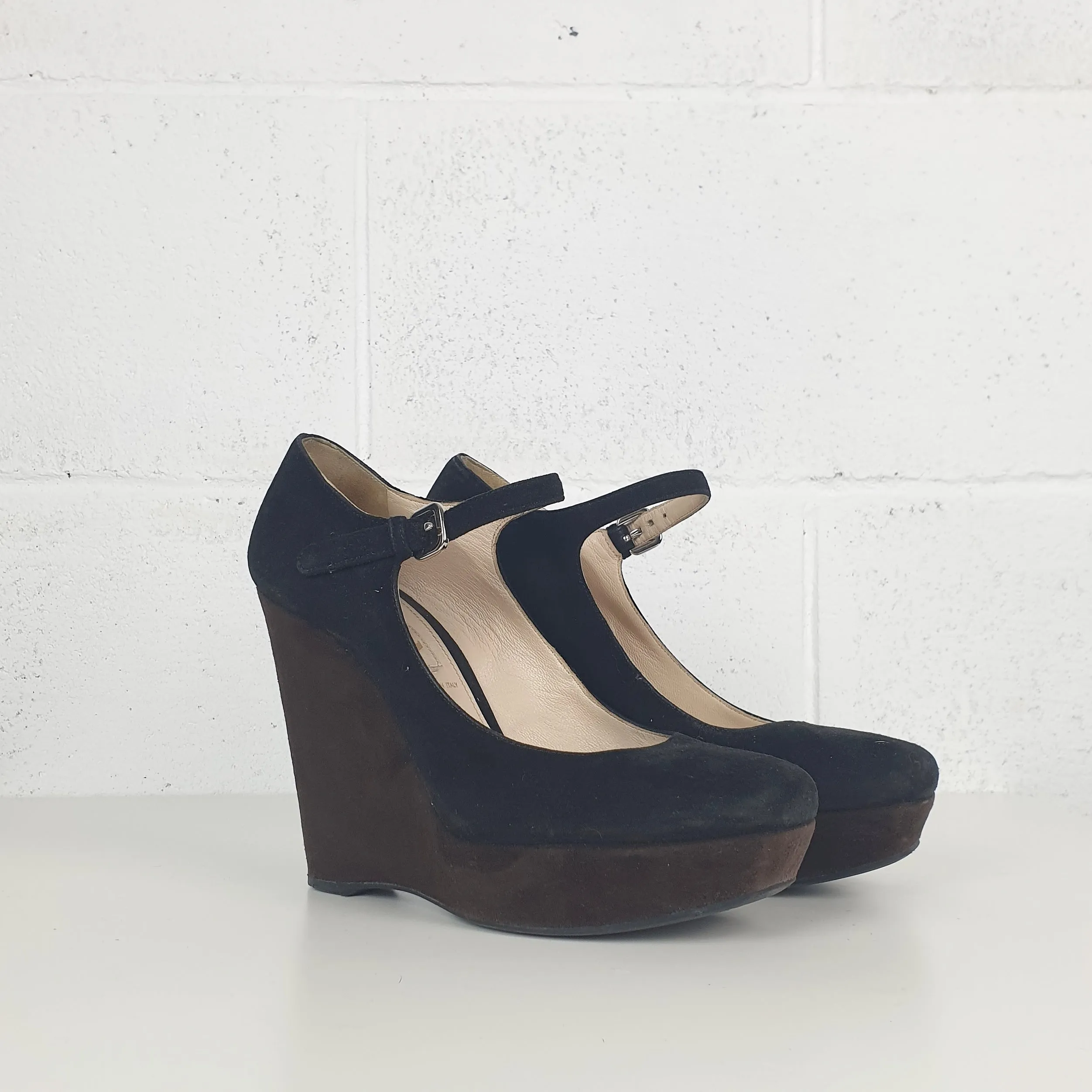 Scarpe Prada con zeppa