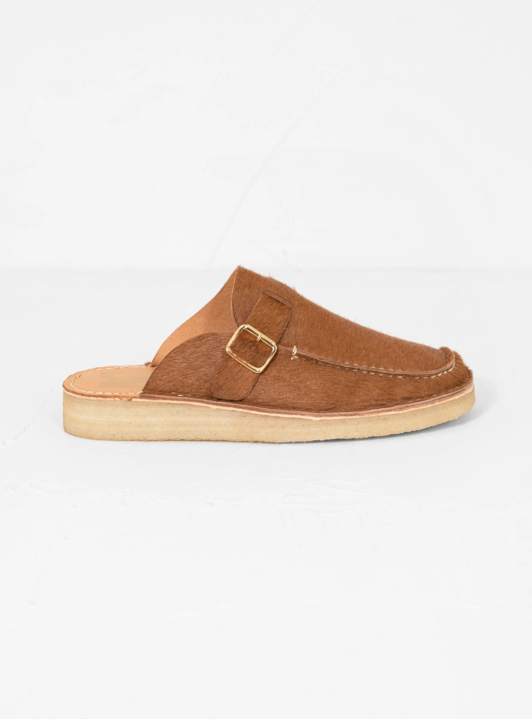 Side Seam Mules Brown