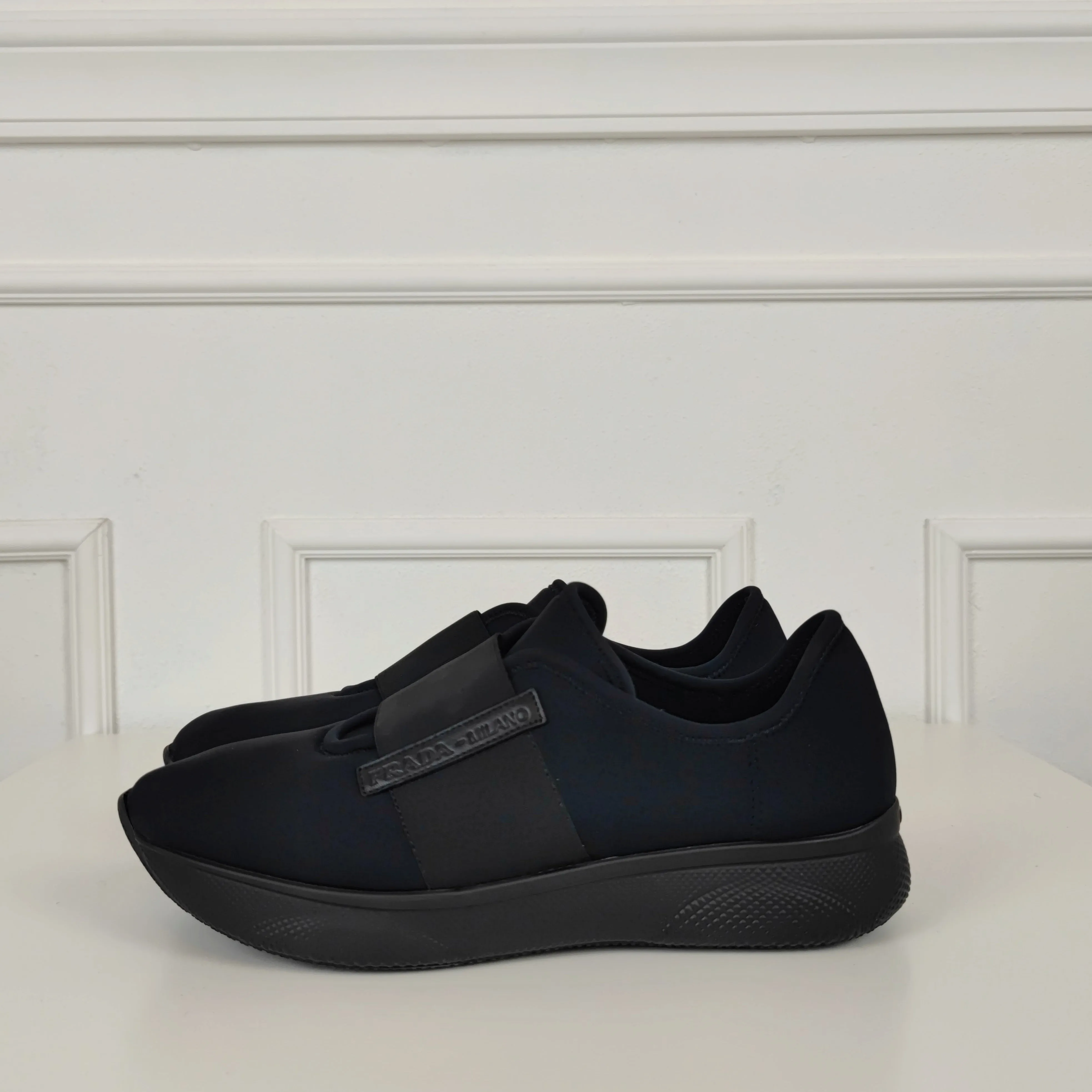 Sneakers Prada nere neoprene
