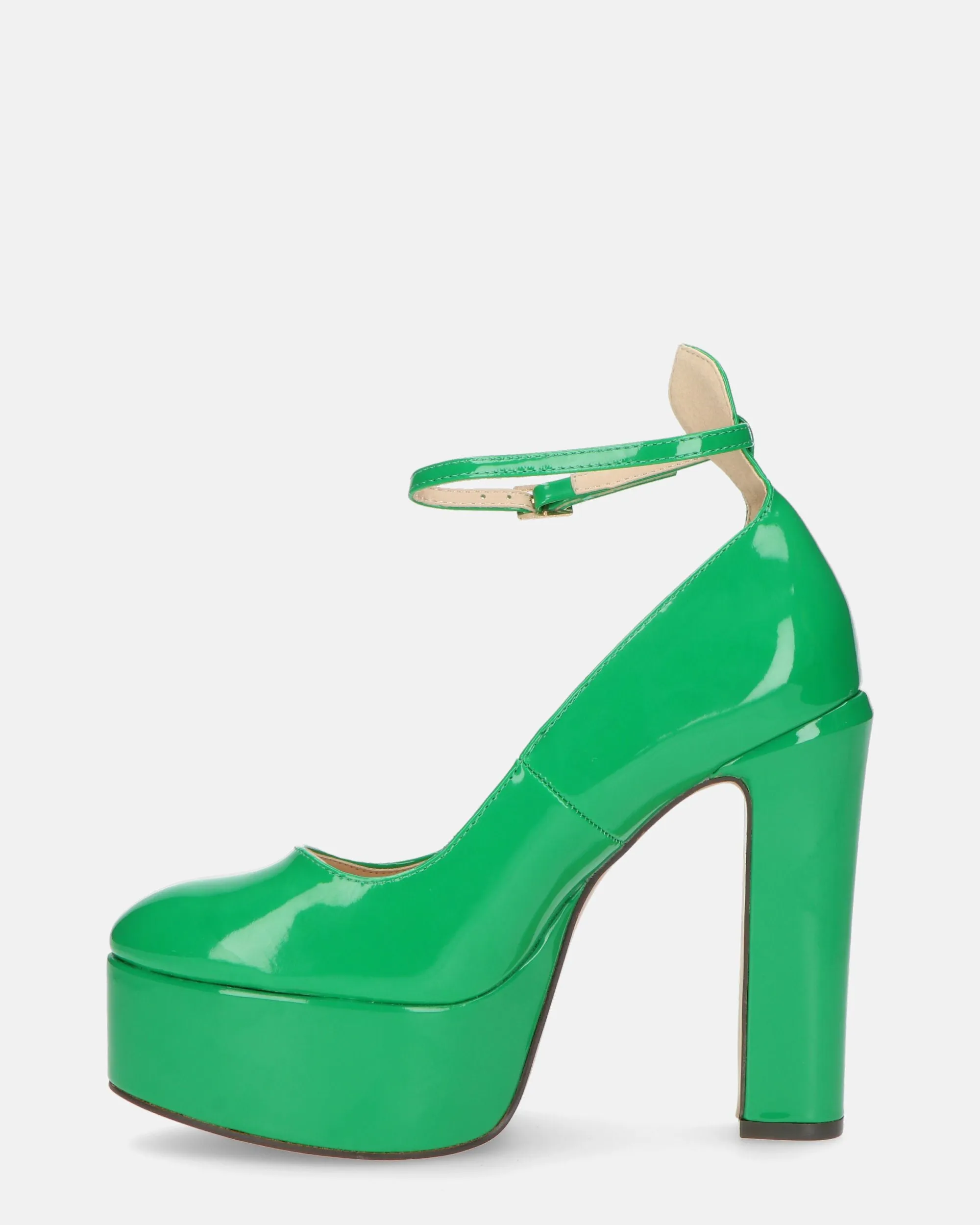 SOLEIL - scarpe con tacco alto in glassy verde