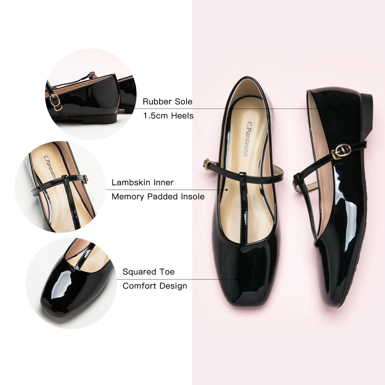 T-Strap Mary Jane (Clara) Black