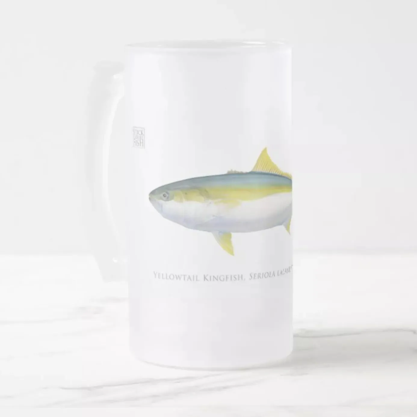 Yellowtail Kingfish - Glass Stein